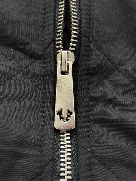 TRUE RELIGION Horseshoe Quilted Black Zip Up Bomber Jacket--NWT--M - Picture 11 of 16